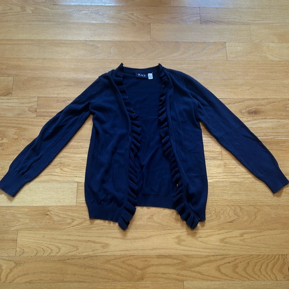Children’s Place navy blue cardigan, XL (14) kids